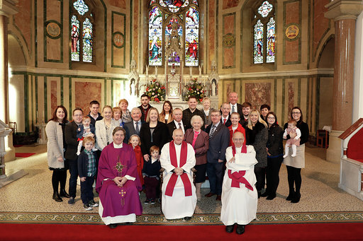 Fr Jimmy McPhillips with priests and family 16 Dec 2018