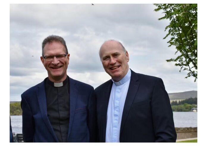 Mgr Peter O'Reilly and Dean Kenny Hall OBE